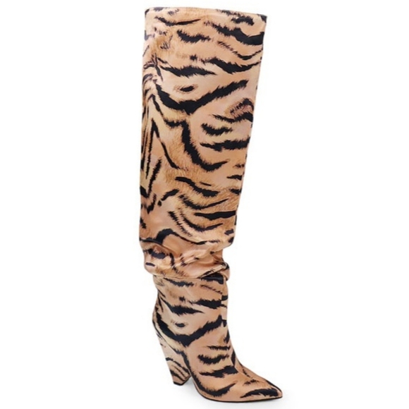 Khaiti Tiger Print Slouchy Boot - Picture 3 of 7